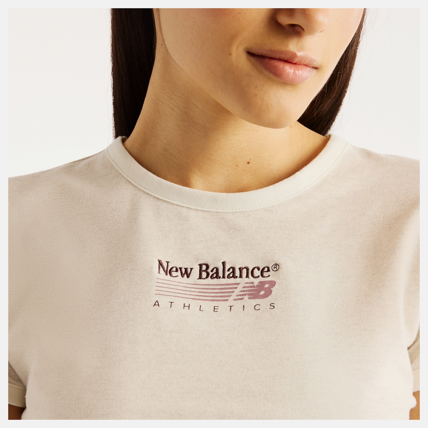 New Balance Trackside Ringer T-Shirt, WT62O4MBLIT