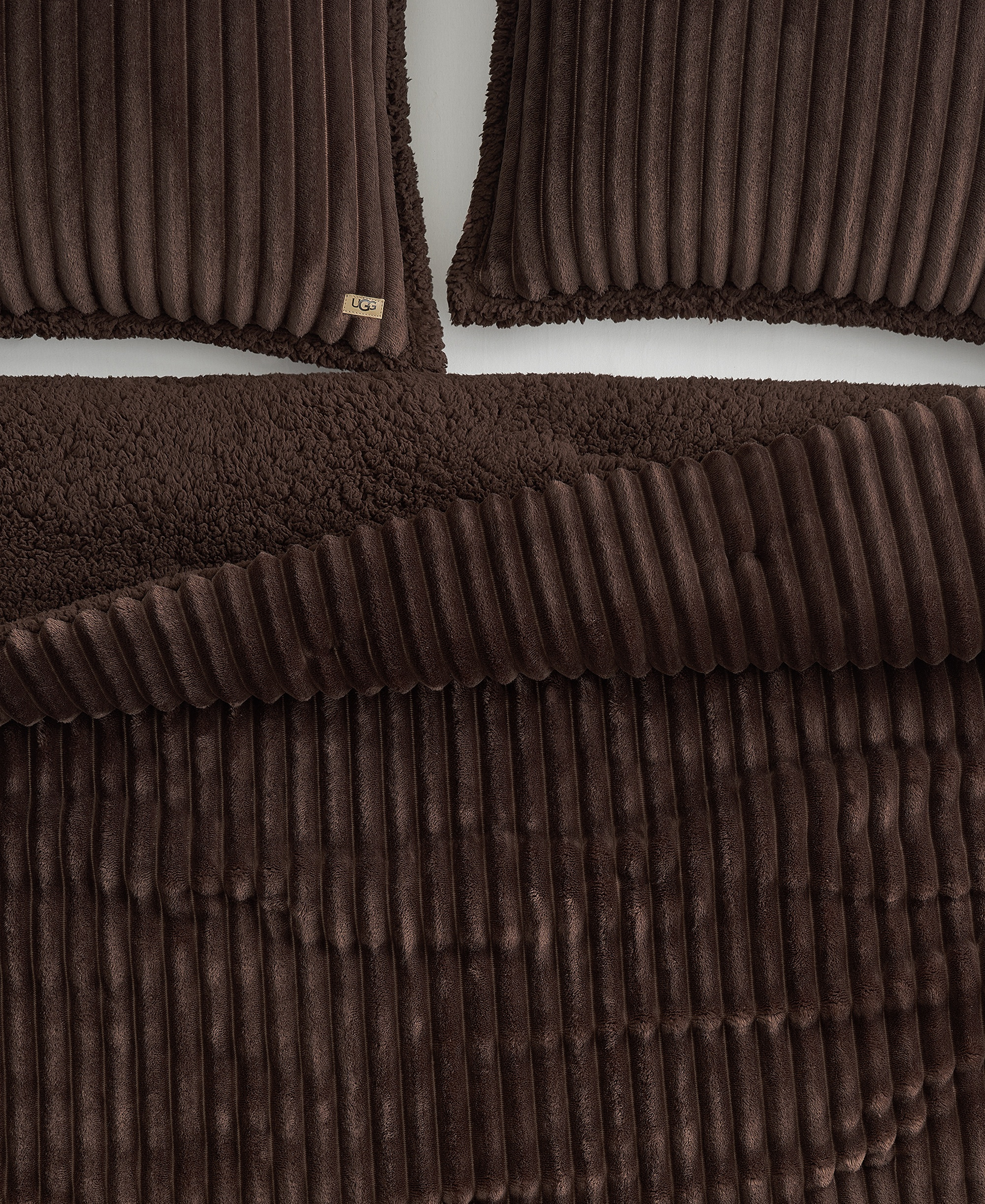 UGG® Avery Ribbed 2-Piece Comforter Set, Twin/Twin XL - Burnt Cedar