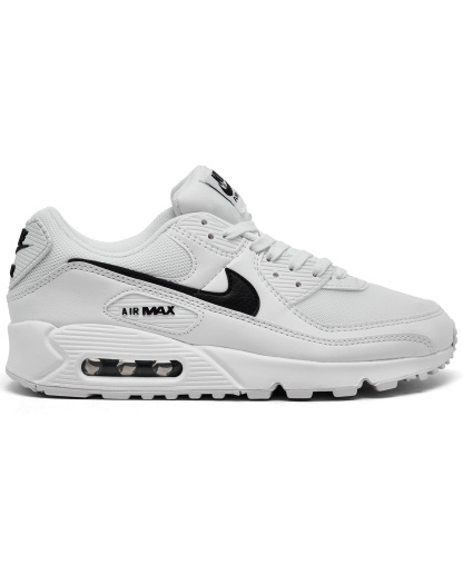 Nike Women's Air Max 90 Casual Sneakers from Finish Line - White, Black
