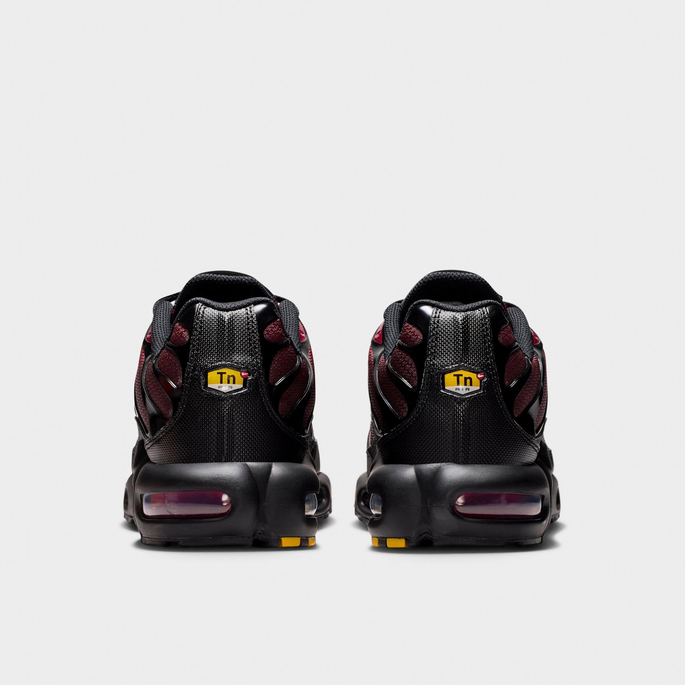 Men's Nithtke Air Max Plus Casual Shoes - Tough Red/Black/Mystic Dates/Grey Fog - Back view