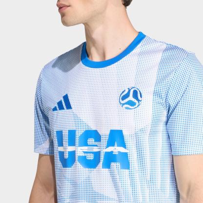 Men's adidas USA Soccer Jersey - White/Glory Blue - view 5