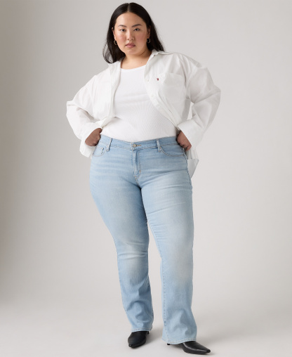 Levi's Trendy Plus Size 415 Classic Bootcut Jeans - Eternal Indigo Light Plus