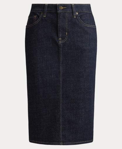 Lauren Ralph Lauren Denim Pencil Skirt - Rinse Wash