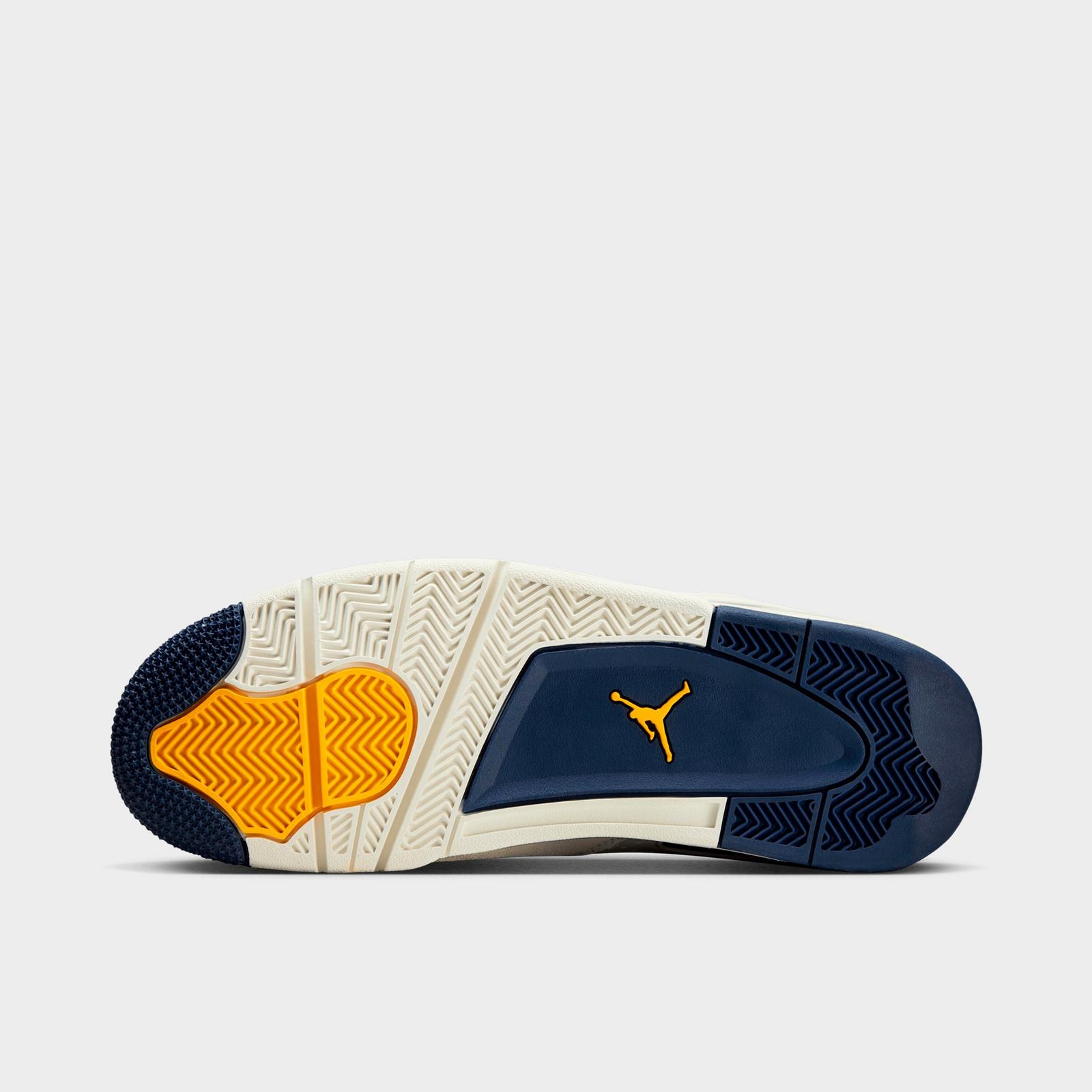 Men's Air Jordan 4 RM Casual Shoes - Sail/Phantom/University Gold/Midnight Navy - view 6