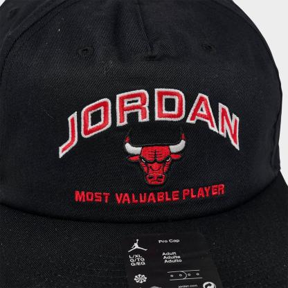 Jordan Chicago Bulls NBA Pro Snapback Hat - Black/Red - view 5
