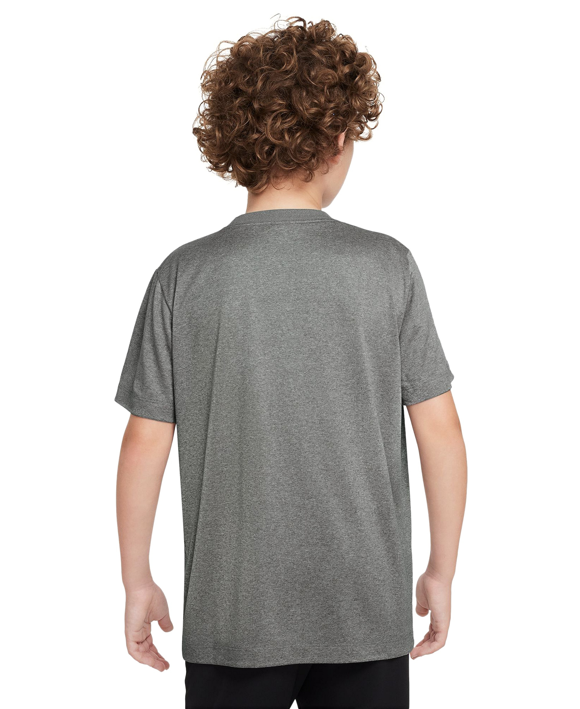 Nike Boys' and Girls' 6-20 Legend Dri-FIT Logo Graphic T-Shirt - Tumbled Gray