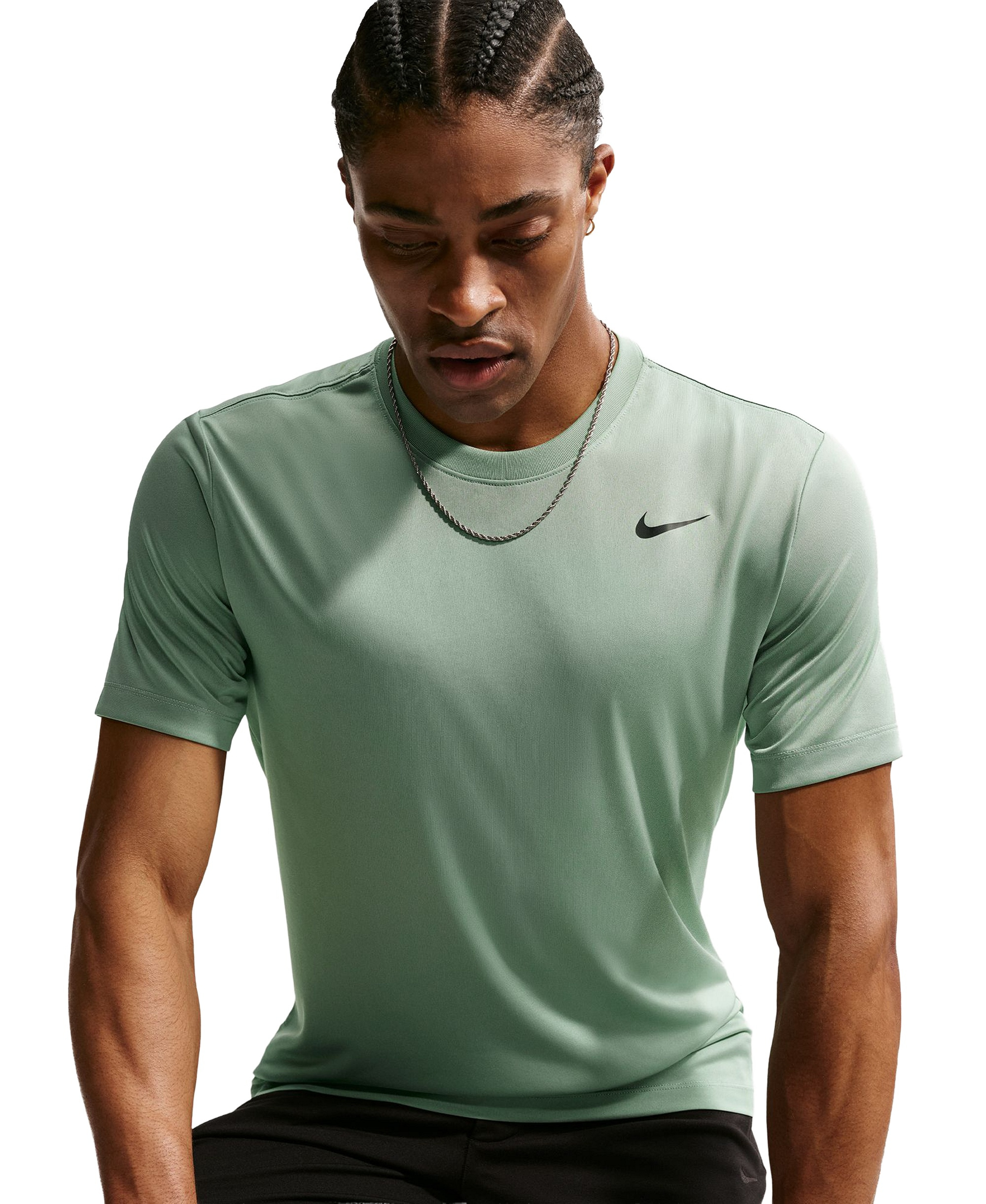 Nike Men's Dri-FIT Legend Fitness Logo T-Shirt - Steam