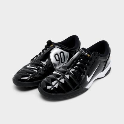 Men's Nike Total 90 Casual Shoes - Black/White/Metallic Silver