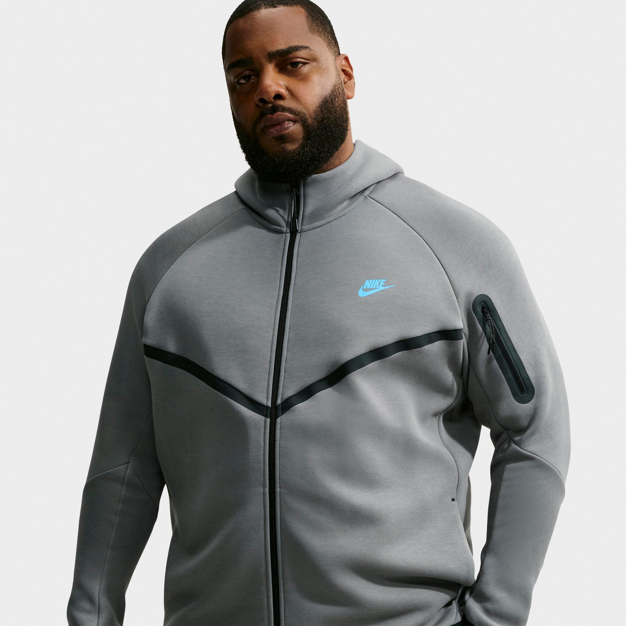 Men's Nithtke Tech Fleece Windrunner Full-Zip Hoodie - Part 1 - Smoke Grey/Football Blue