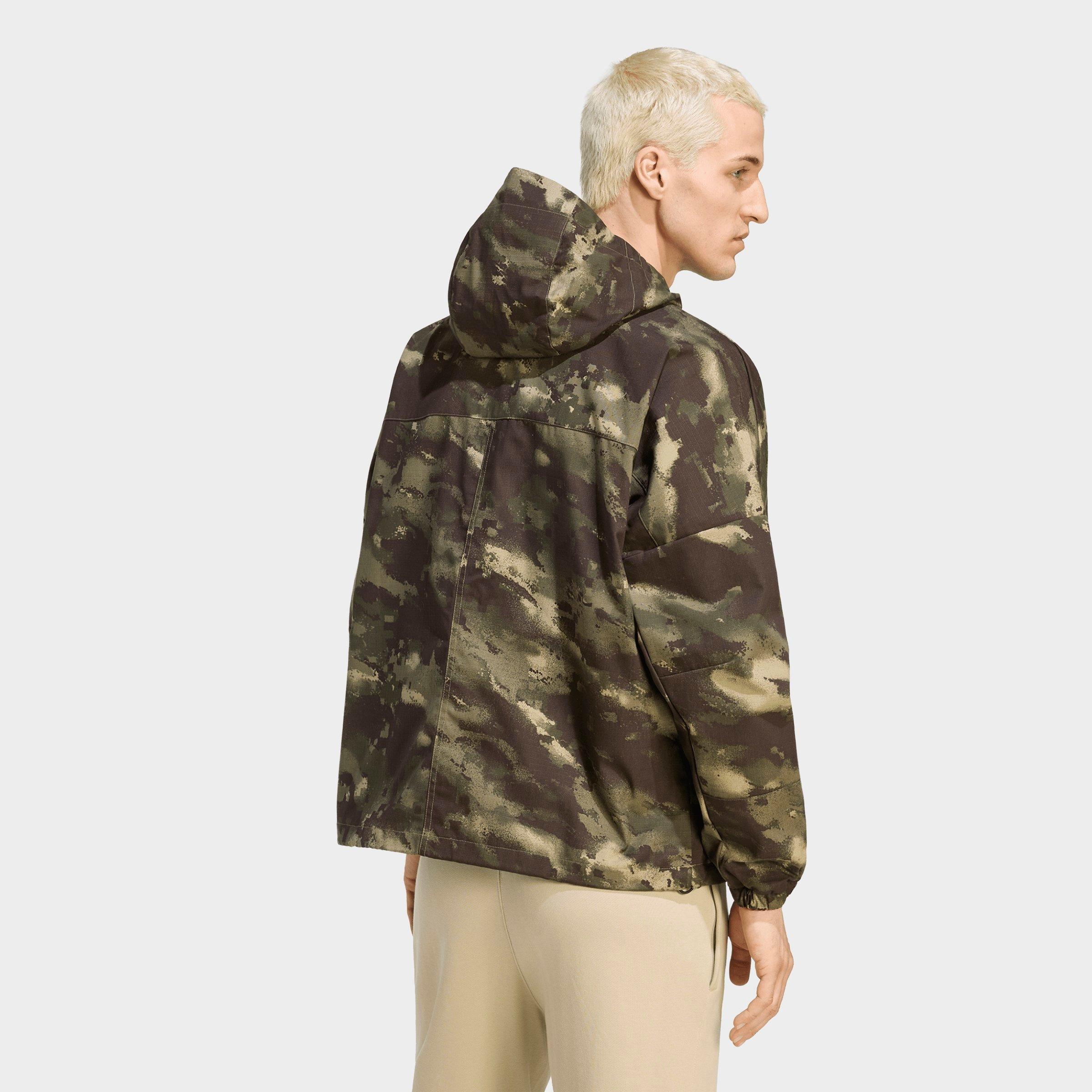 Men's adidas Originals Camo Ripstop Full-Zip Jacket - Olive Strata