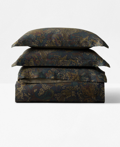 Lauren Ralph Lauren Henry Cotton Sateen Reversible 3-Pc. Comforter Set, Full/Queen - True Blue Multi
