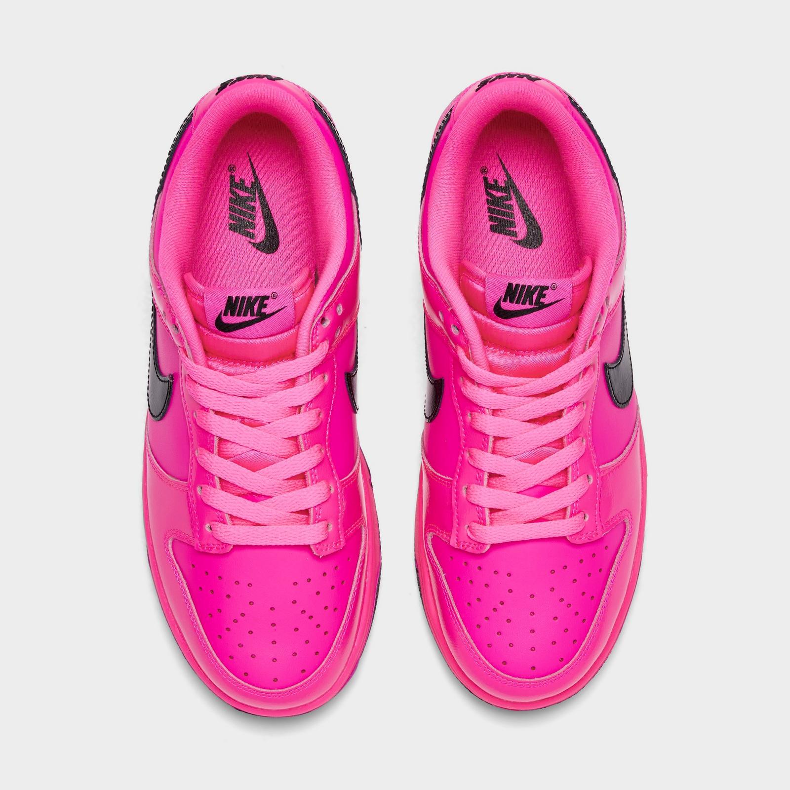 Women's Nike Dunk Low WNBA 30th Casual Shoes - Pink Blast/Black/Pink Blast