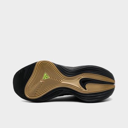 Men's Nithtke Giannis Immortality 5 Basketball Shoes - Part 1 - Black/Gum Light Brown/Volt/Metallic Gold - Bottom view
