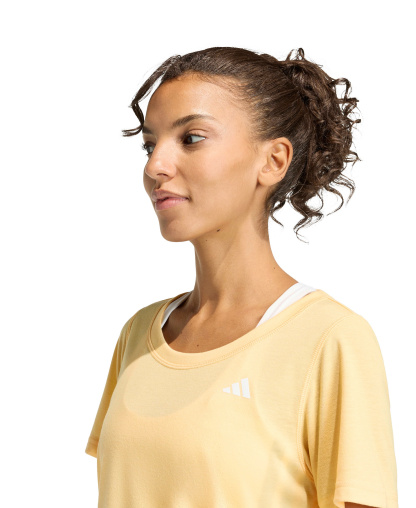 adidas Women's Workout Essentials Seamless Scoop Neck T-Shirt - Semi Ice Tangerine