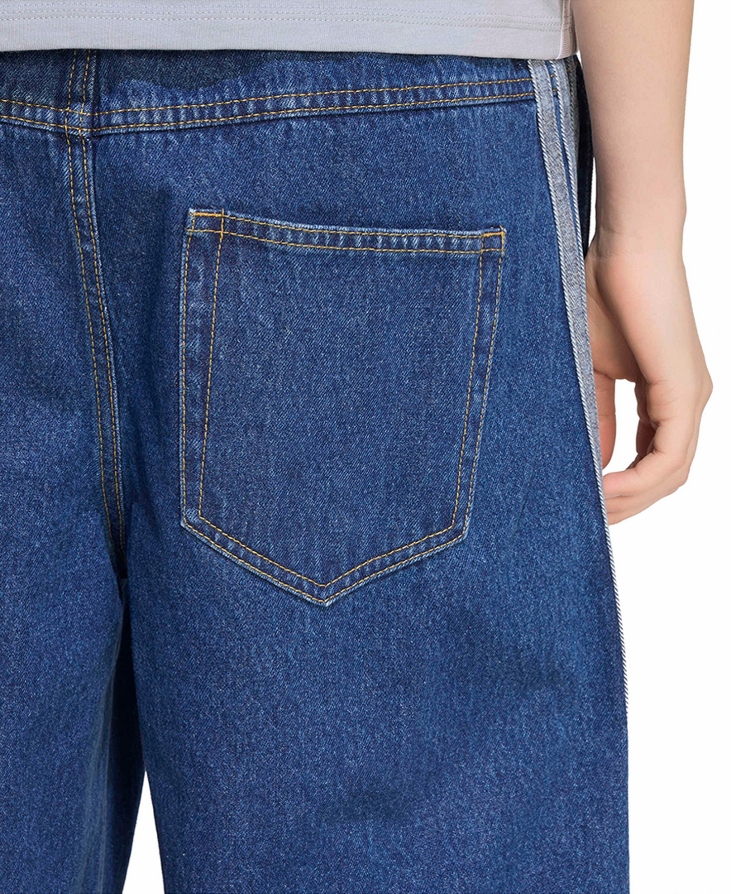 adidas Women's Stadium Washed Denim Loose-Fit Pants - Preloved Ink