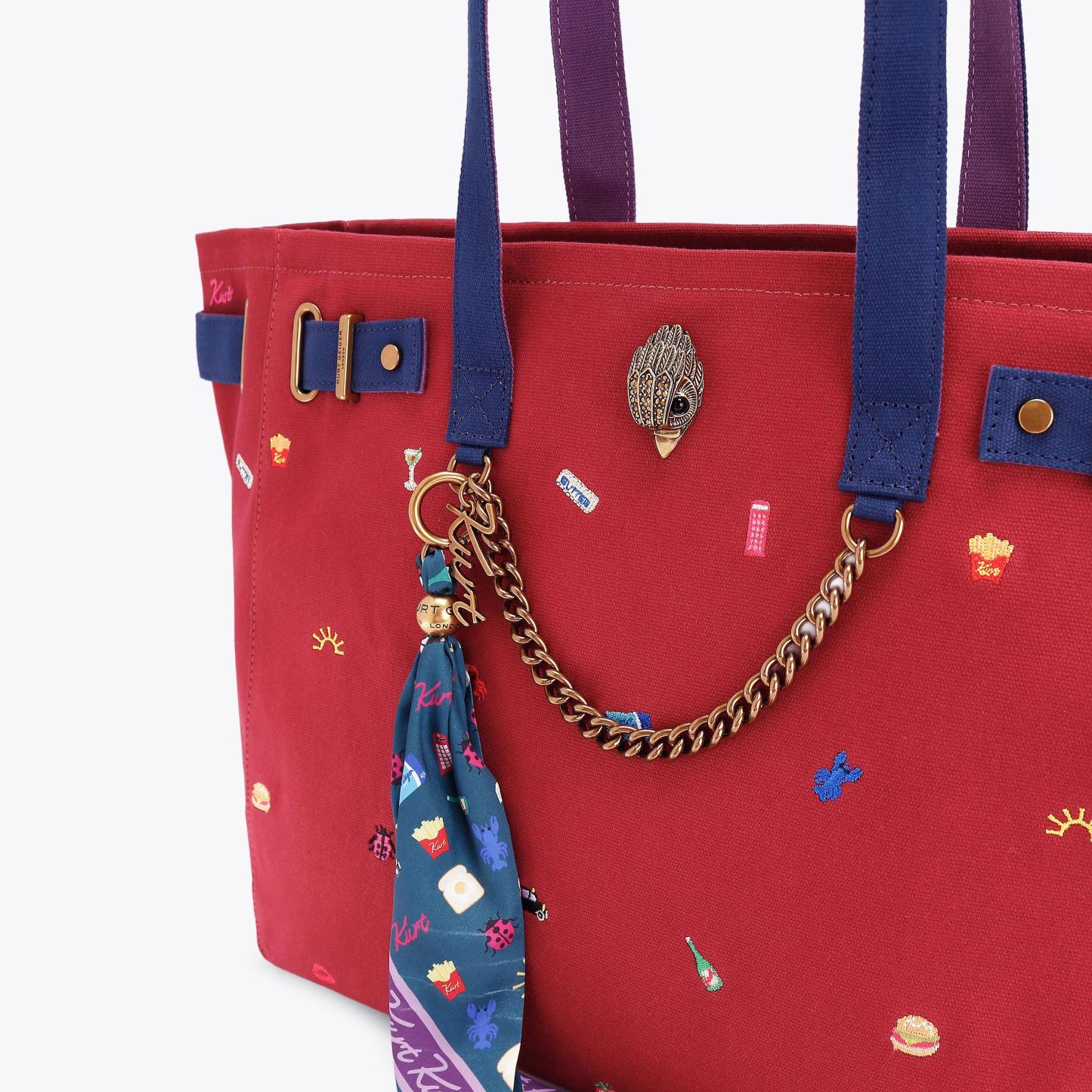 Kurt Geiger London Sloane Shopper Bag - Red - view 6