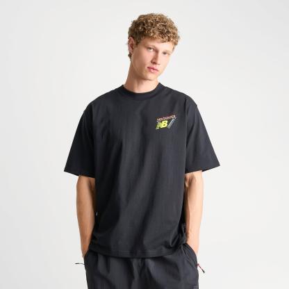 Men's New Balance Classic Tri-Logo Heat Map T-Shirt - Black - view 3