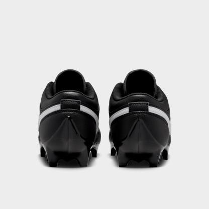 Men's Jordan 1 Low TD Football Cleats - Black/Black/White - view 4
