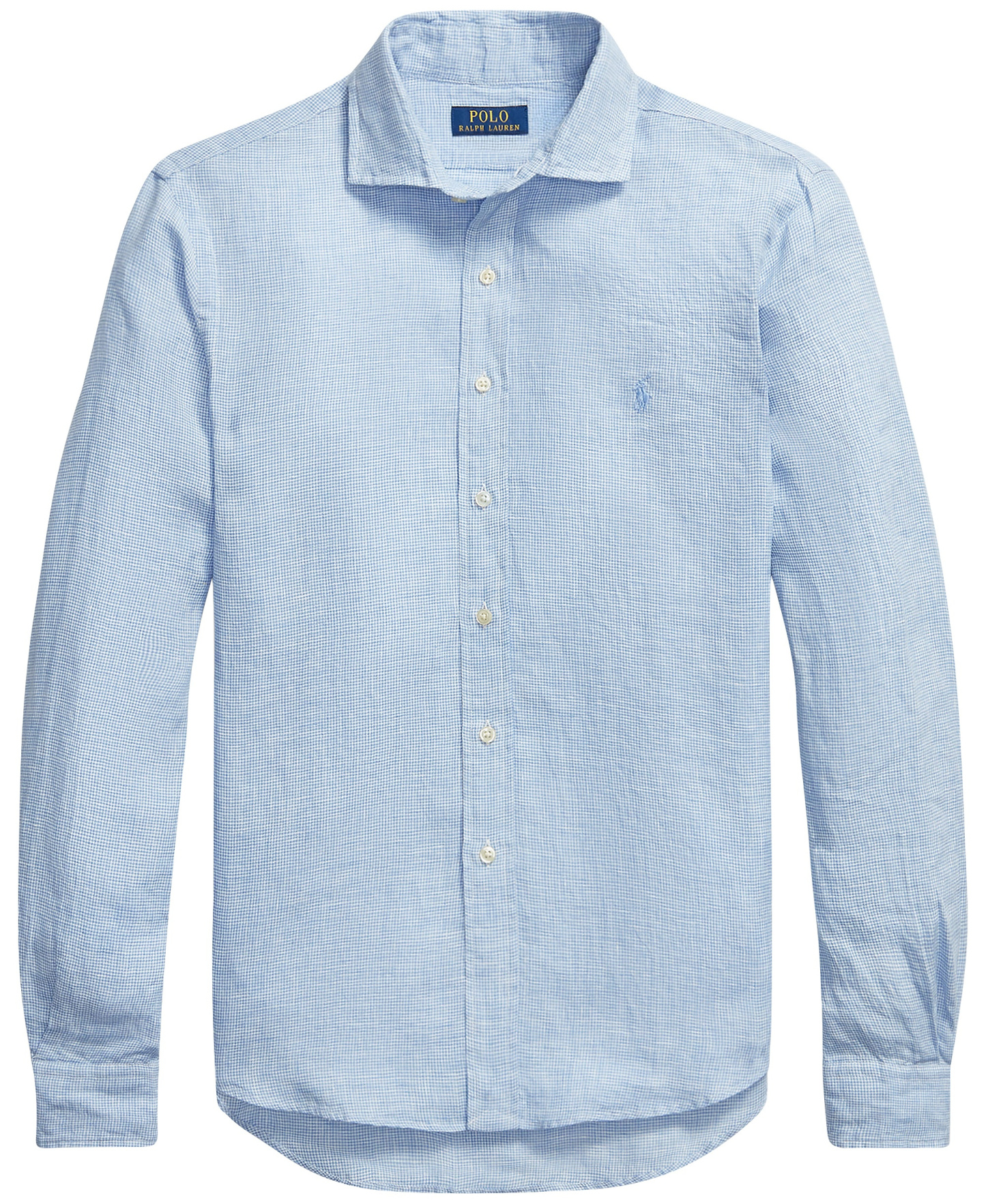 Polo Ralph Lauren Men's Classic-Fit Linen Shirt - 6555B Cabana Blue/White