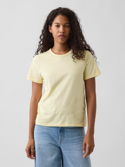 Organic Cotton VintageSoft T-Shirt - Maize yellow
