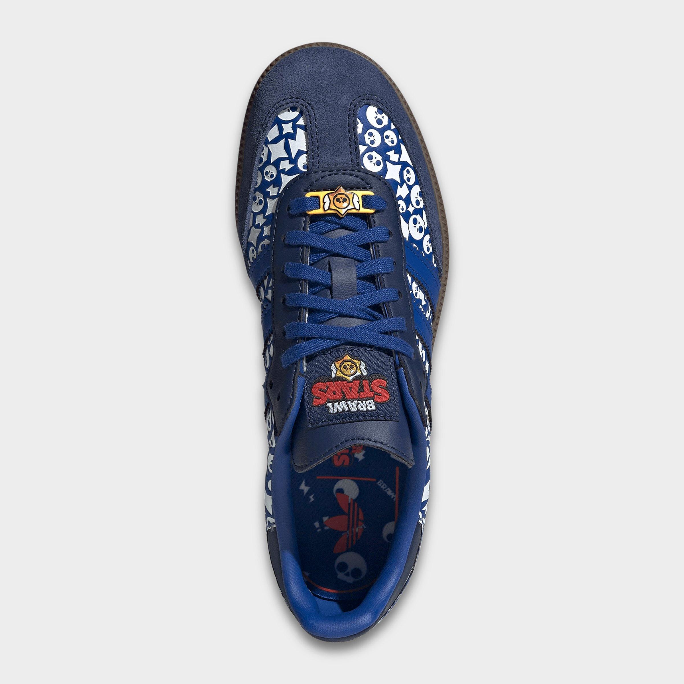 Big Kids' adidas Originals Samba OG Casual Shoes - Part 1 - Royal Blue/Royal Blue/Dark Blue - Top view