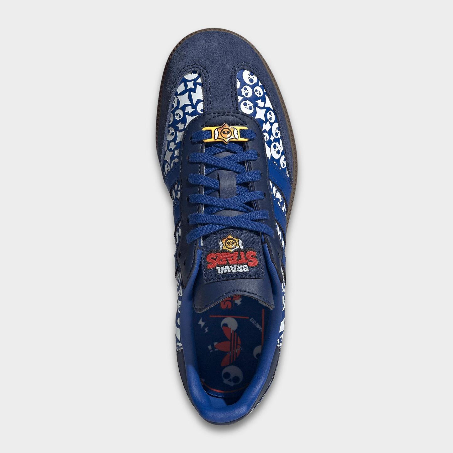 Big Kids' adidas Originals Samba OG Casual Shoes - Part 1 - Royal Blue/Royal Blue/Dark Blue - Top view