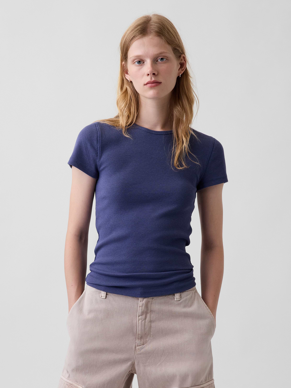 Modern Rib T-Shirt - Sargassus blue