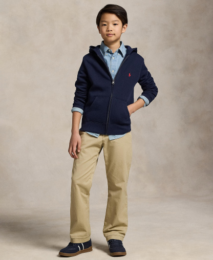 Polo Ralph Lauren 8-20 Boys' Cotton Fleece Zip Up Hoodie - Cruise Navy