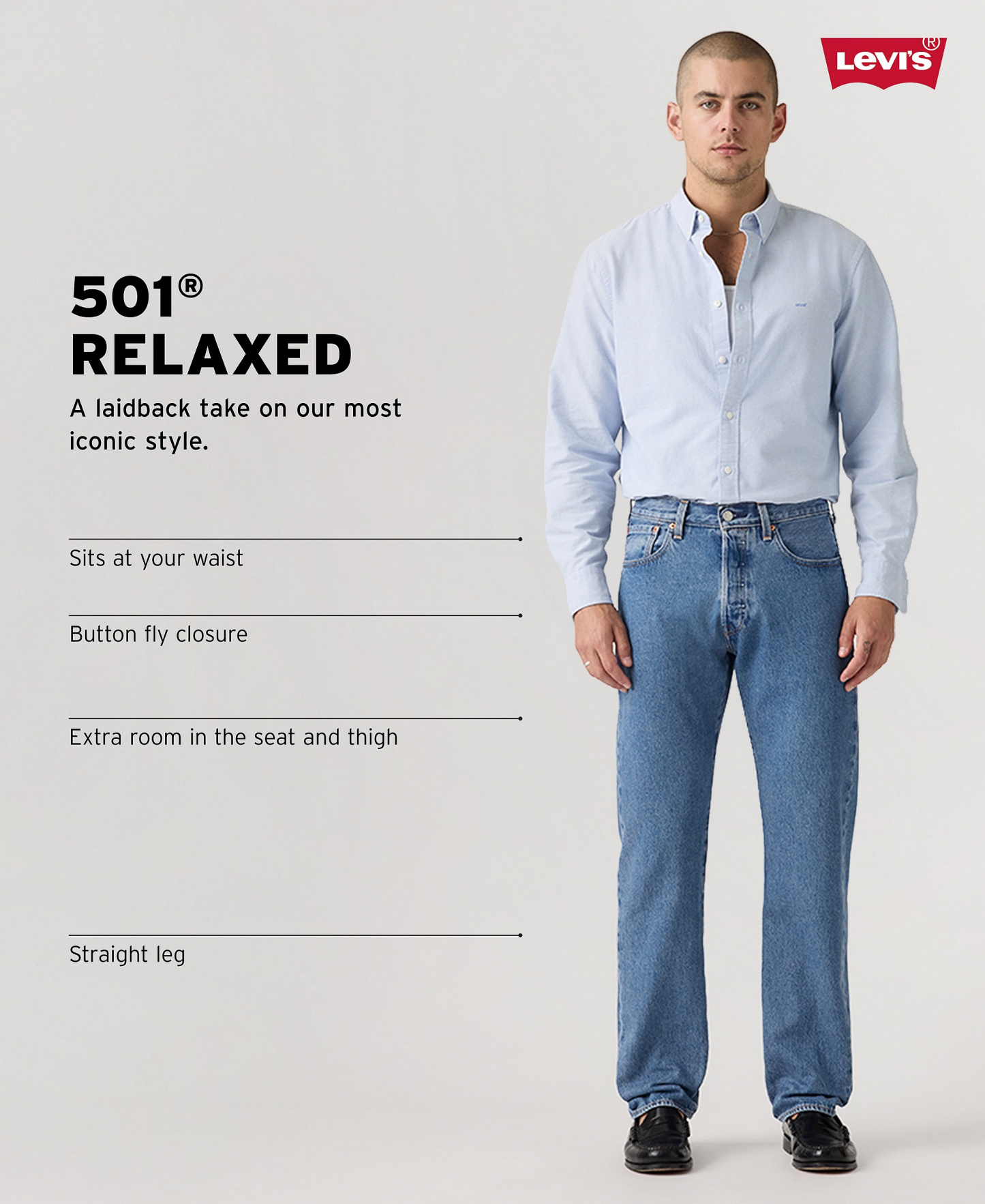 Levi's Men's 501™ Relaxed Jeans - Lost Coaster