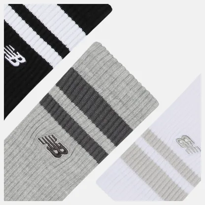 New Balance Active Premium Stripe Crew Socks 3 Pack, LAS35210AS