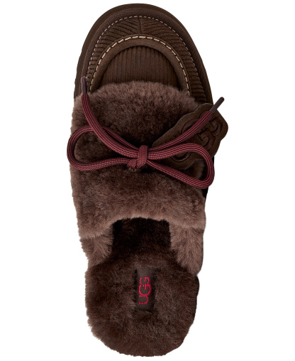 UGG® Women's Disquette Heritage Lace-Up Clog Slippers - Burnt Cedar