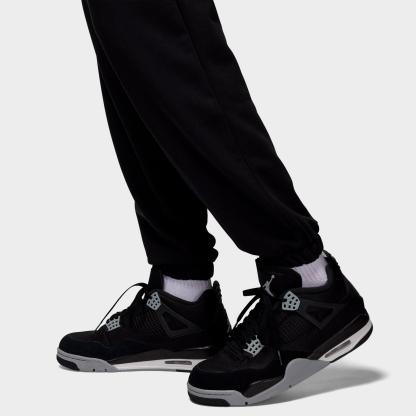 Men's Jordan Dri-FIT Sport Crossover Fleece Jogger Pants - Black/White - view 5