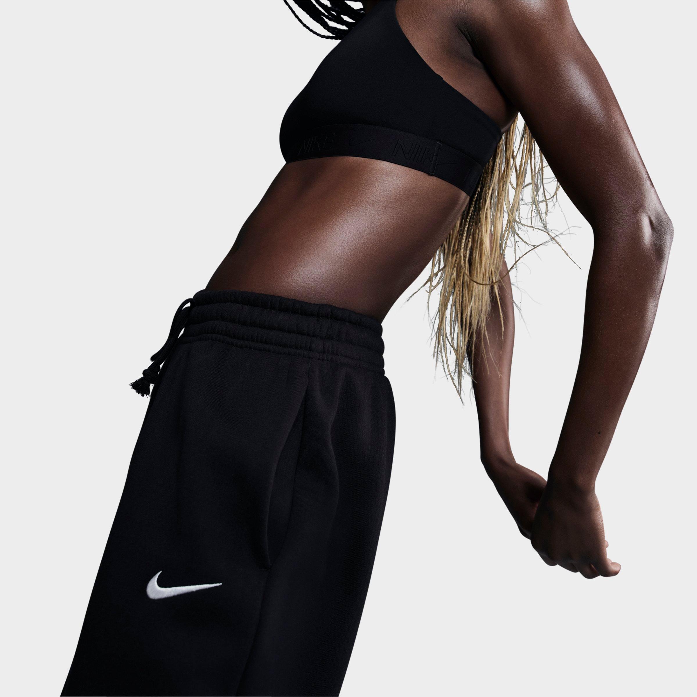 Women's Nithtke Sportswear Phoenix Fleece Oversized High-Waisted Jogger Pants - Black/Sail
