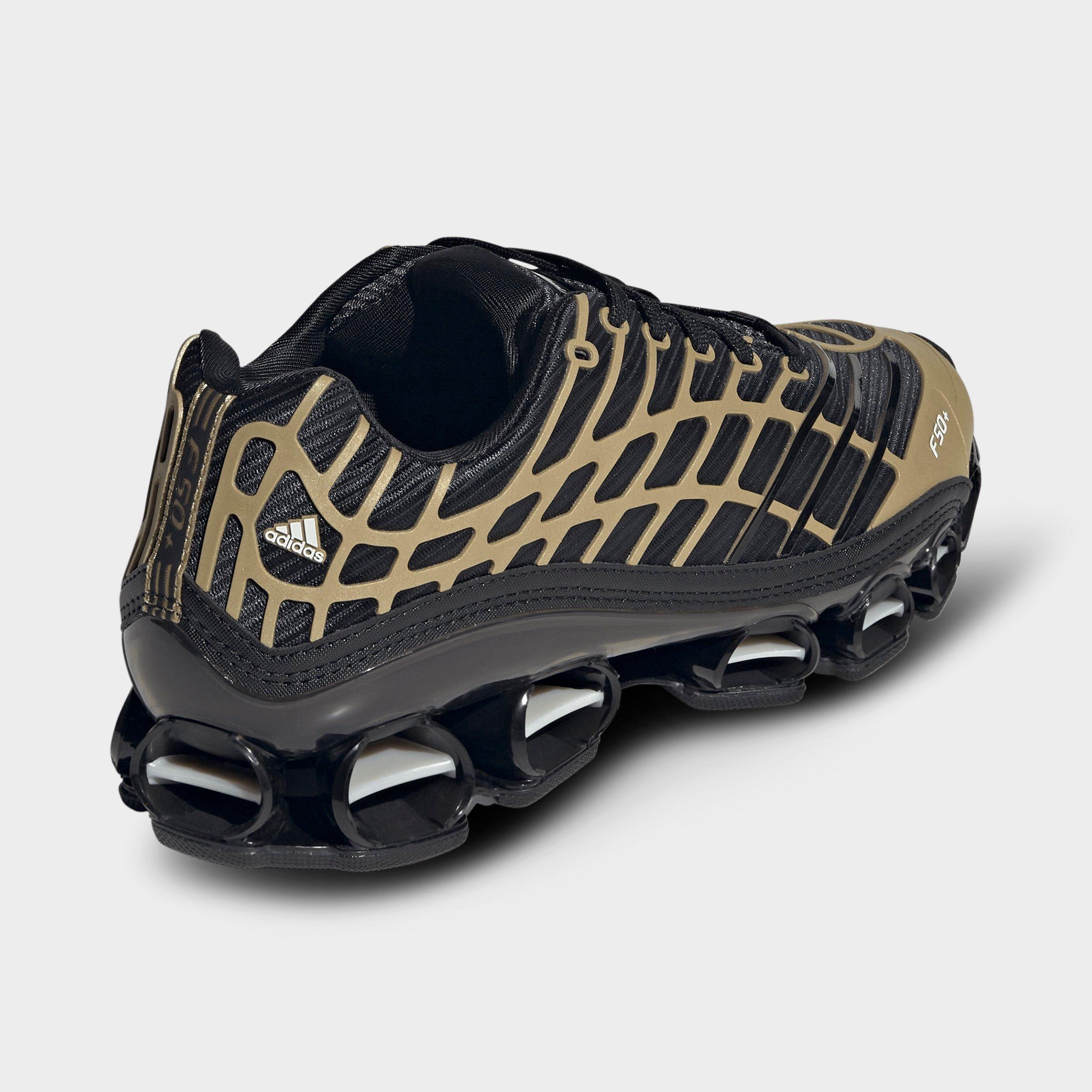 Men's adidas Megaride F50 Casual Shoes - Core Black/Core Black/Thermal Chrome - Back view
