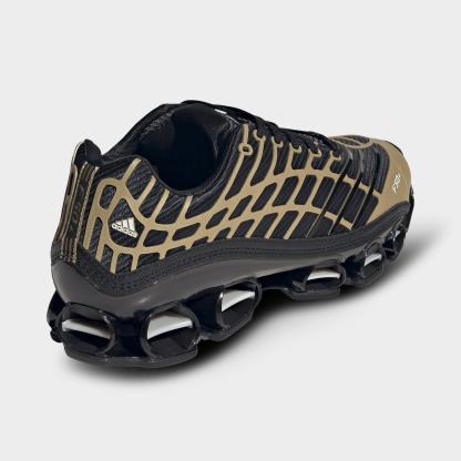 Men's adidas Megaride F50 Casual Shoes - Core Black/Core Black/Thermal Chrome - Back view