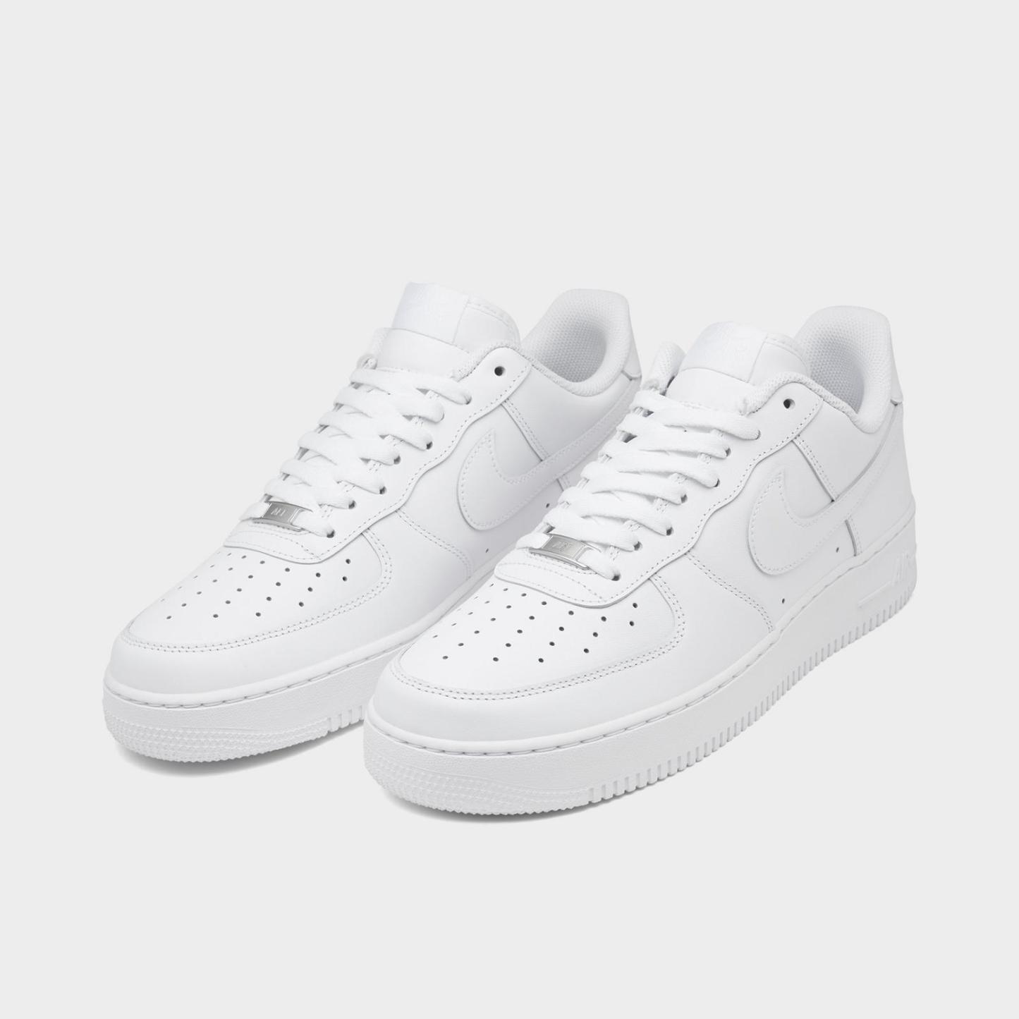 Men's Nike Air Force 1 '07 Low Casual Shoes - White/White