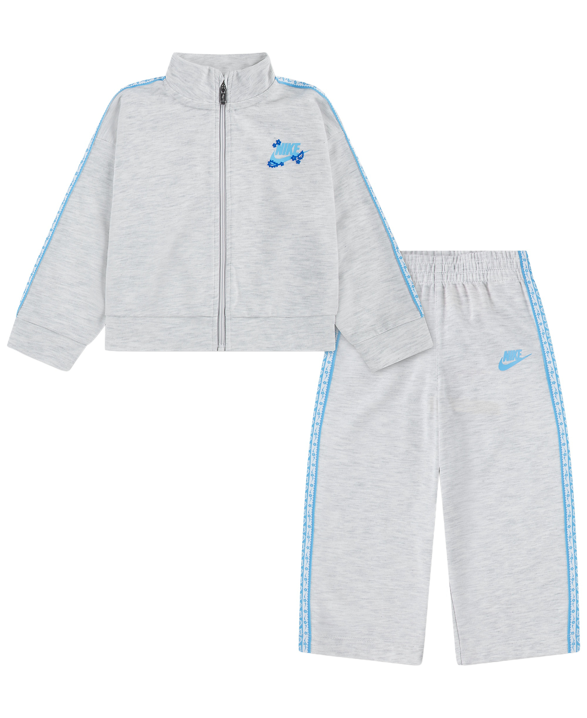 Nike Toddler Girls' 2T-4T Retro Remix Jacket and Pants, 2-Piece Set - Birch Heather
