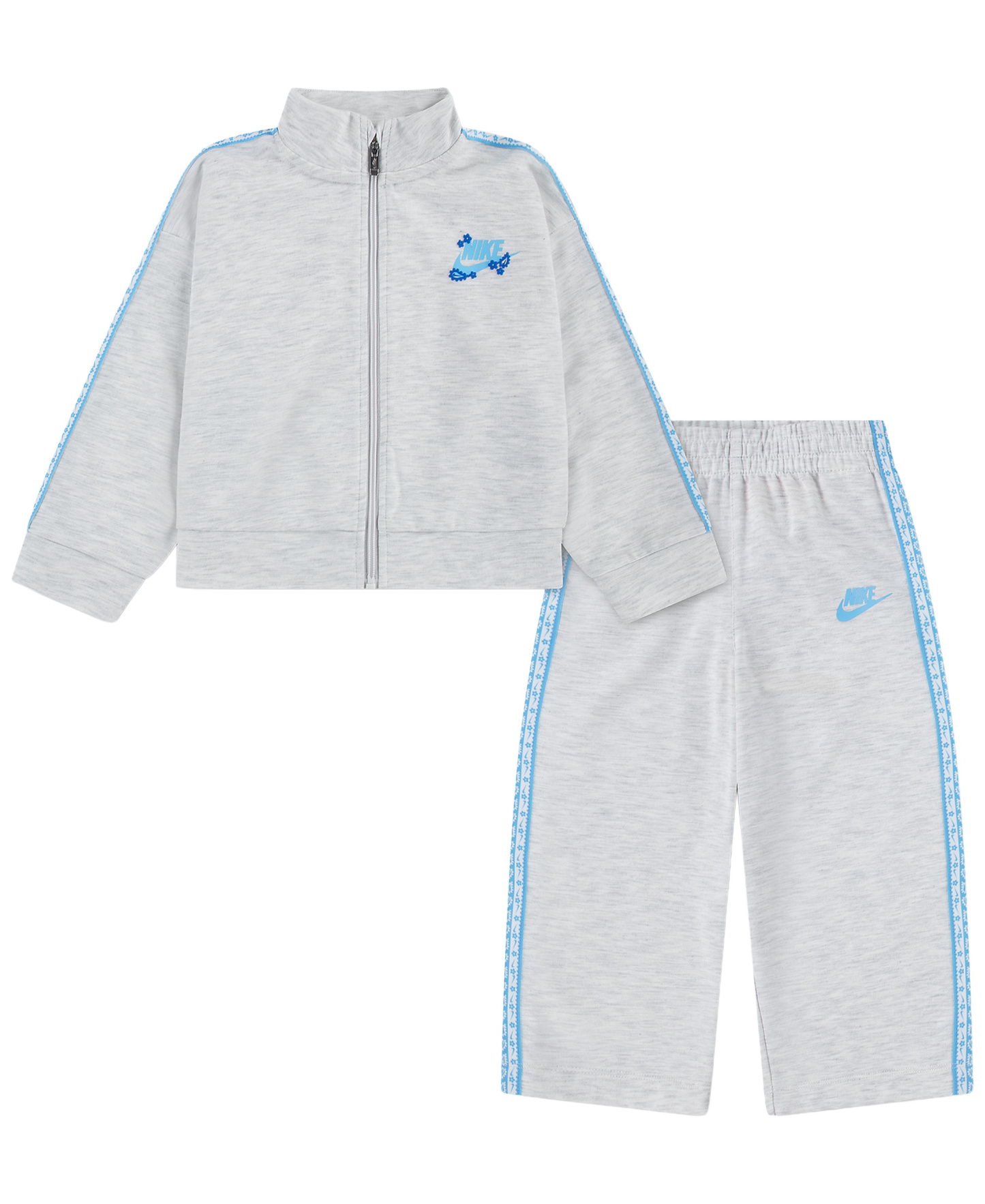 Nike Toddler Girls' 2T-4T Retro Remix Jacket and Pants, 2-Piece Set - Birch Heather