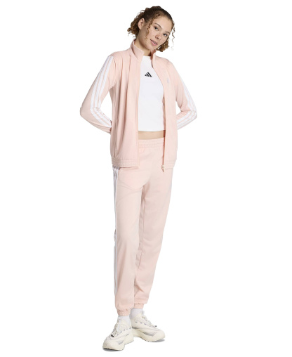 adidas Women's Tricot 3-Stripes Track Jacket - Blush Pink