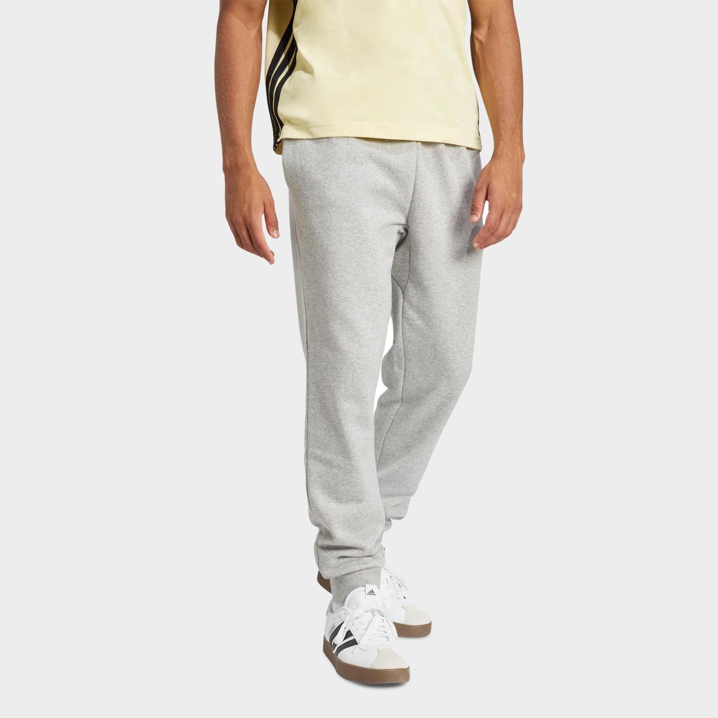 Men's adidas Essentials Feelcozy Fleece Jogger Pants - Medium Grey Heather/Black