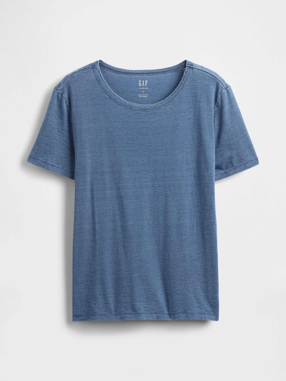 Organic Cotton VintageSoft T-Shirt - Light blue indigo