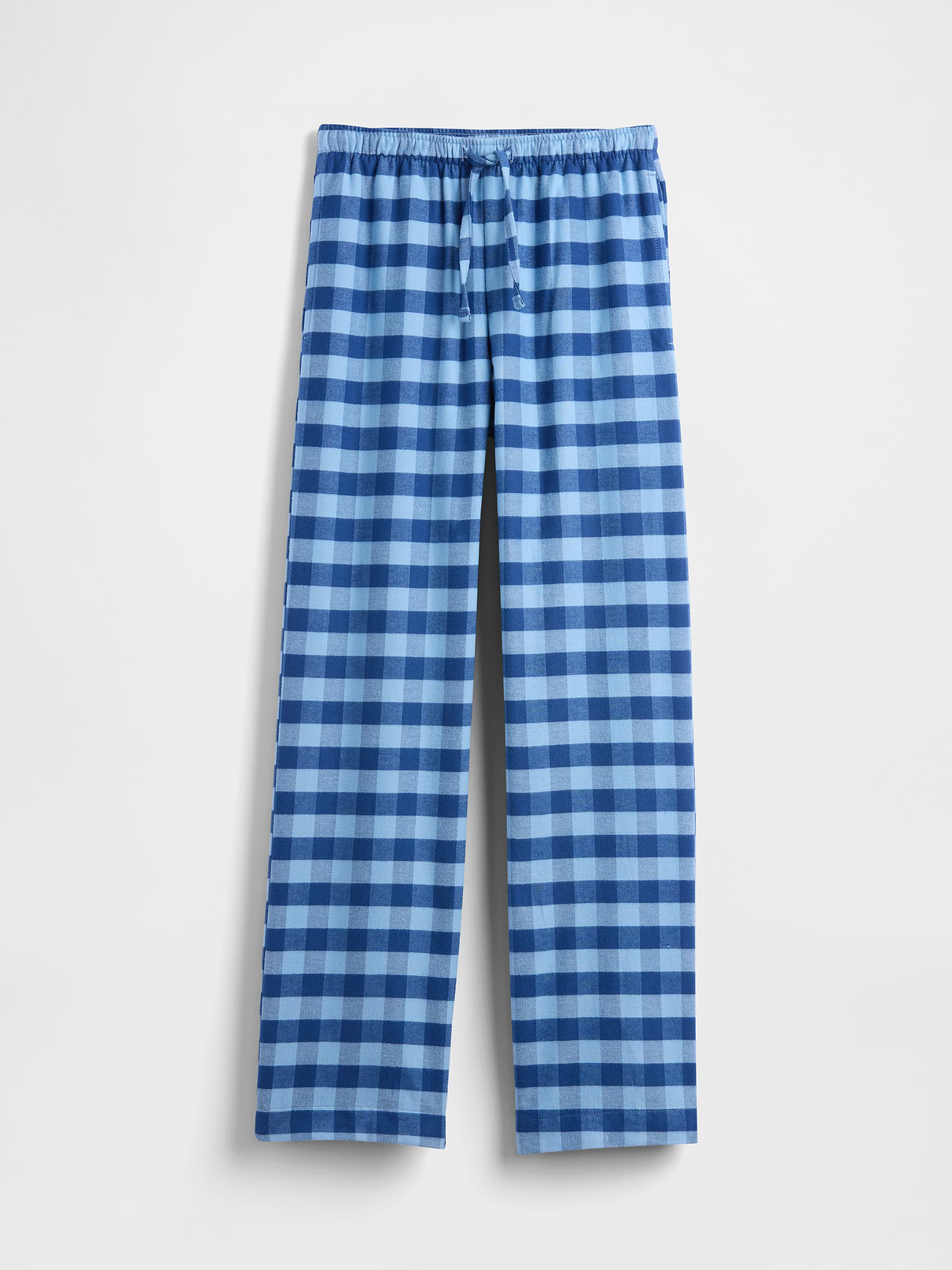 Adult Softest Flannel PJ Pants - Light indigo plaid