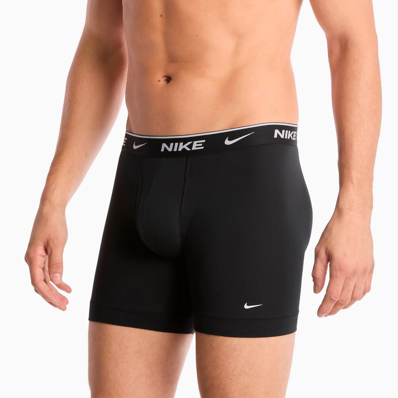 Men's Nike Stretch Cotton Boxer Briefs (3-Pack) - Black/Black/Black (KE1276-001)