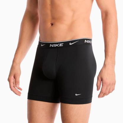 Men's Nike Stretch Cotton Boxer Briefs (3-Pack) - Black/Black/Black (KE1276-001)