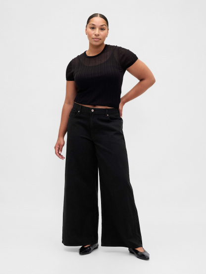 Low Slung Extra Baggy Jeans - Black