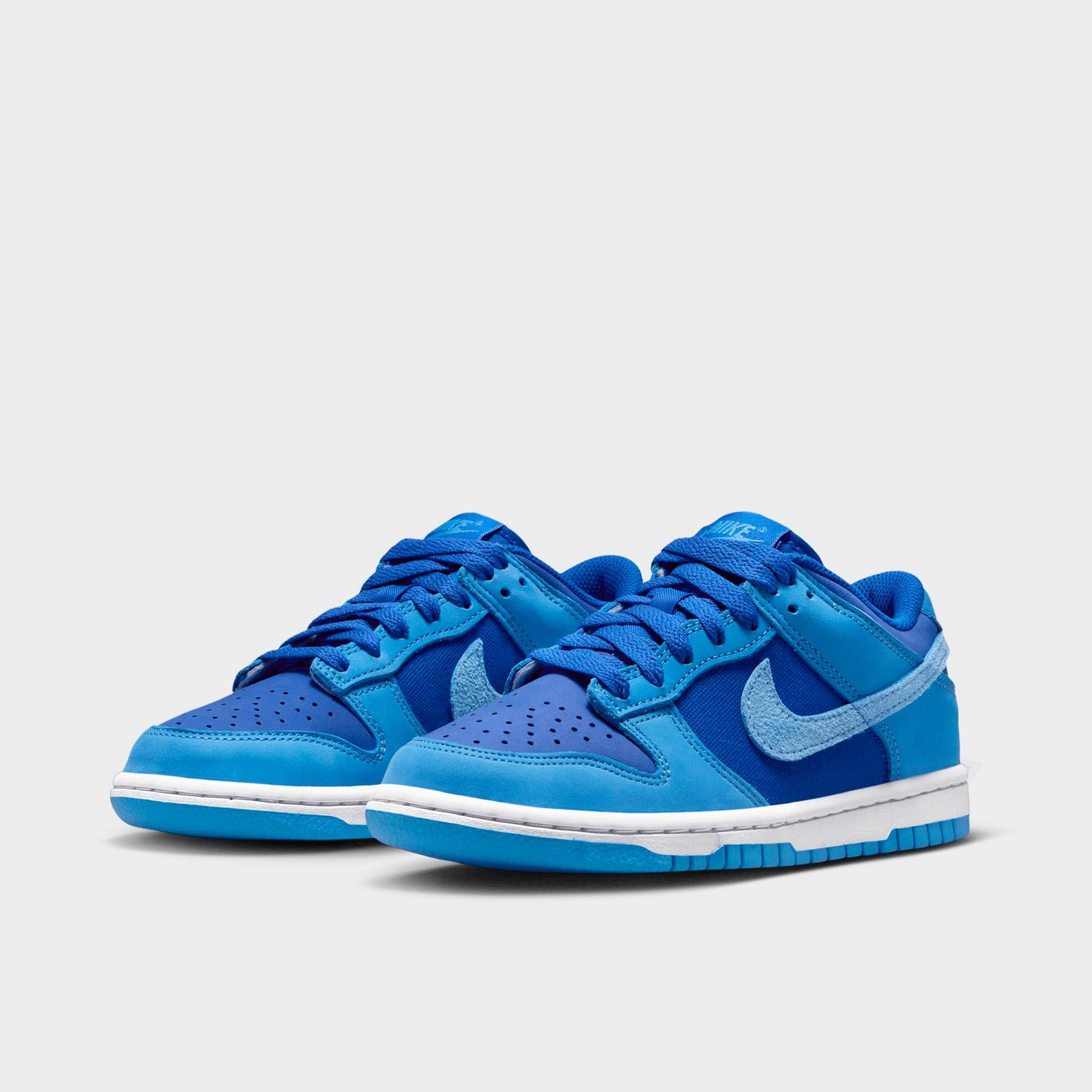 Big Kids' Nike Dunk Low Casual Shoes - Game Royal/White/University Blue