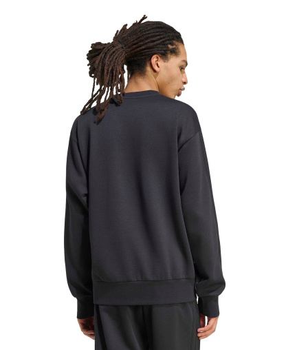 adidas Men's Essentials 3-Stripes Fleece Sweatshirt - Black