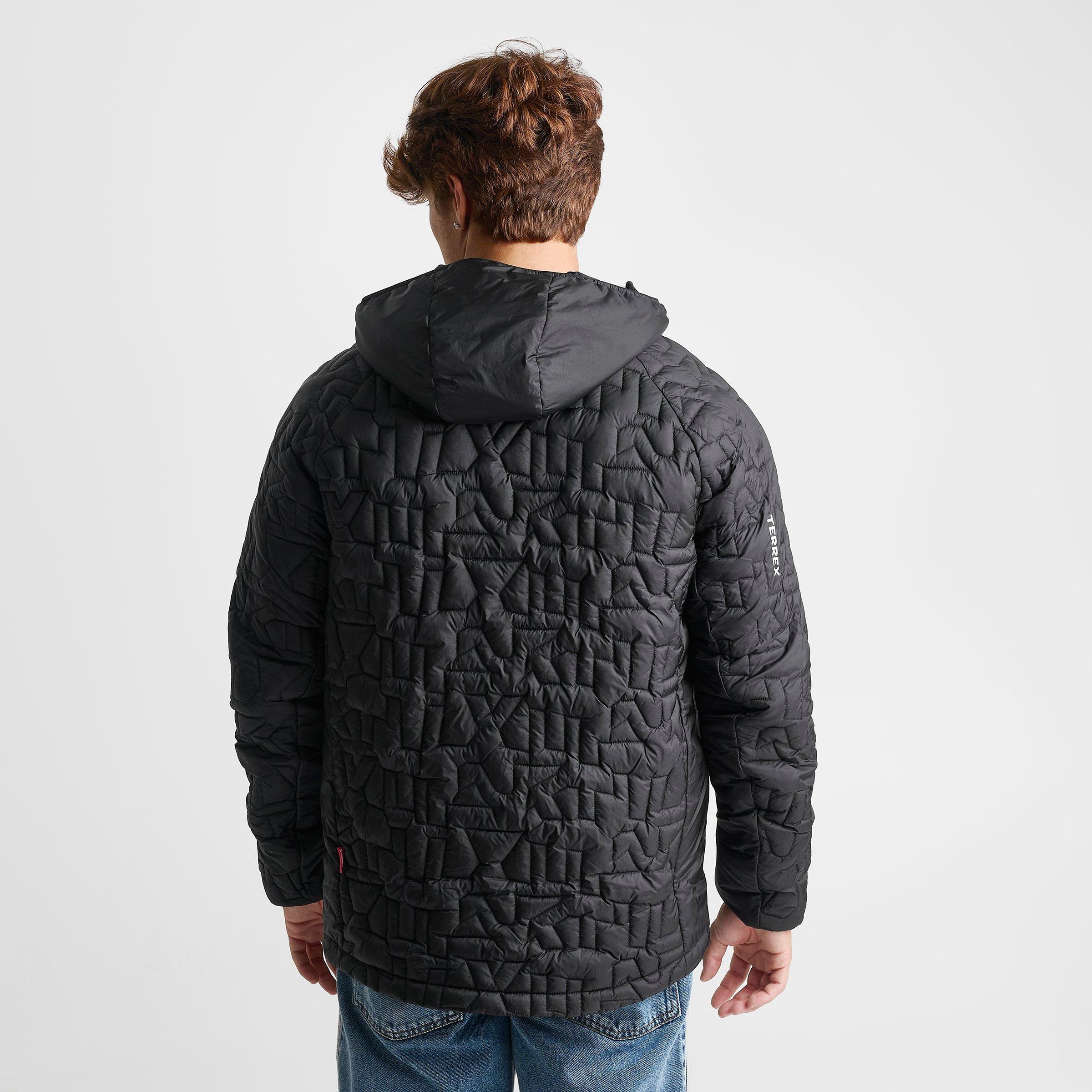 Men's adidas Terrex Xperior Primaloft Loose Fill Insulated Hooded Jacket - Black