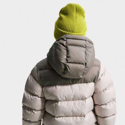Big Kids' Nithtke Sportswear All Day Play Therma-FIT Puffer Jacket - Moon Particle/Cave Stone/Black