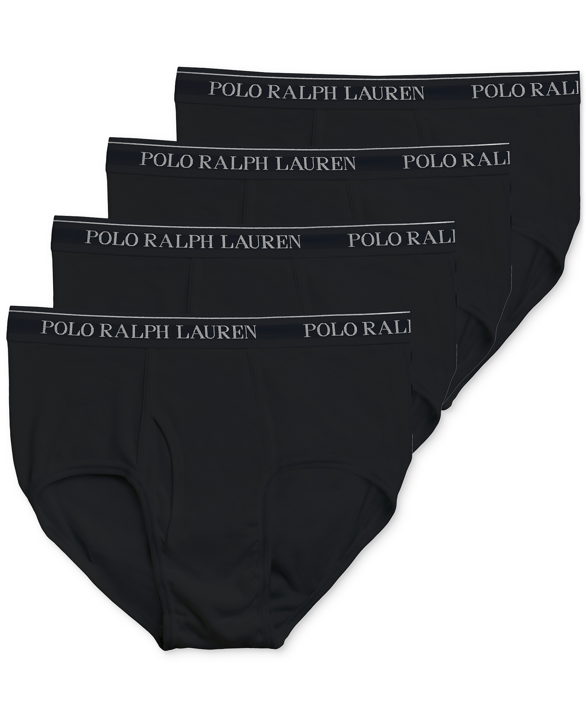 Polo Ralph Lauren Men's 4-Pack Classic-Fit Mid-Rise Briefs - Polo Black